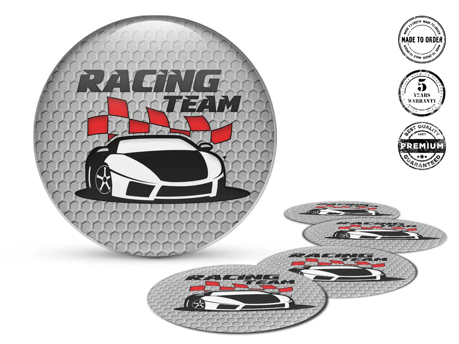 Calcomanía Rueda Diseño Corriente Racing Premium